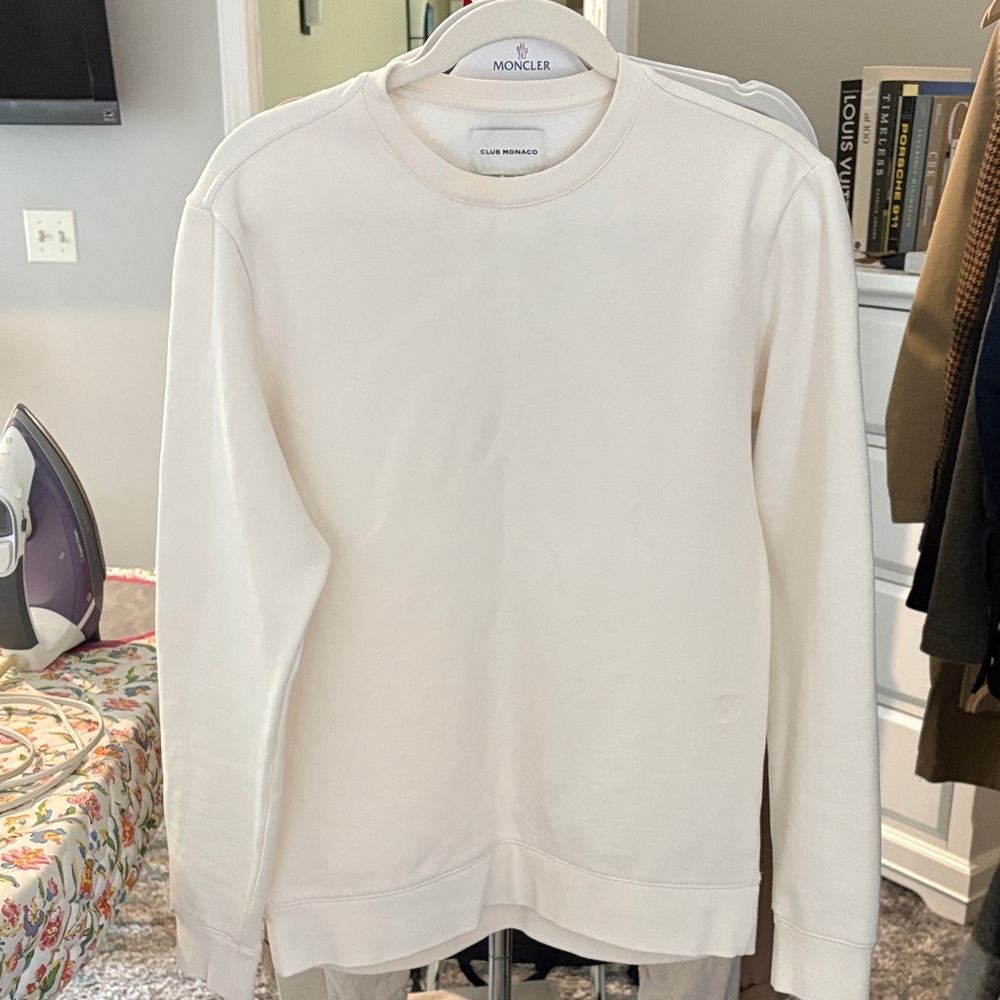 Club Monaco Men's Cream Sweater